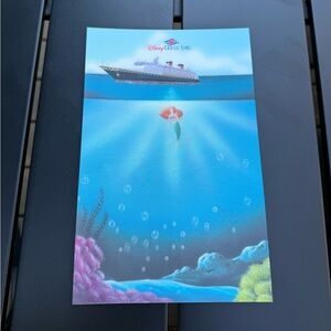 Disney Cruise Line THE LITTLE MERMAID Lenticular Promotional Postcard